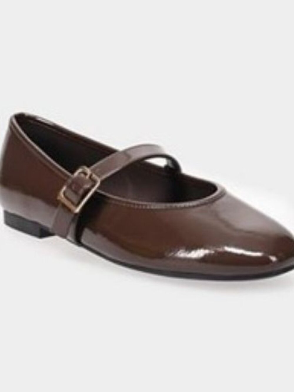 Sonoma Brown Patent Mary Jane Flats